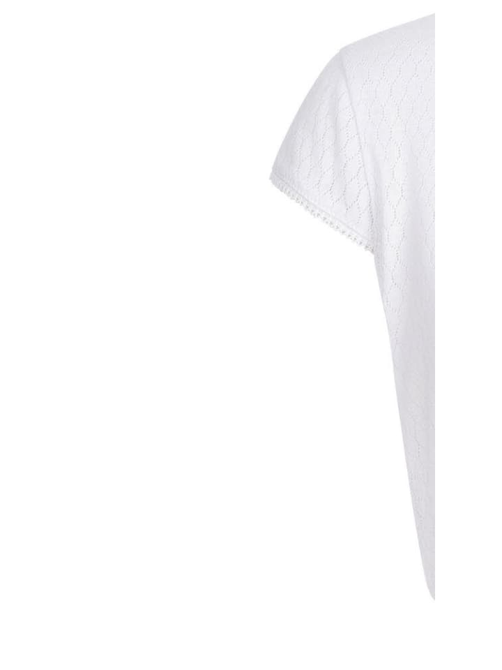 Nübler Dirndlbluse kurzarm Phia in Weiß günstig kaufen