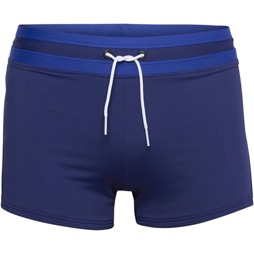 BOXER-BADEHOSE MIT ABGESETZEM BUND