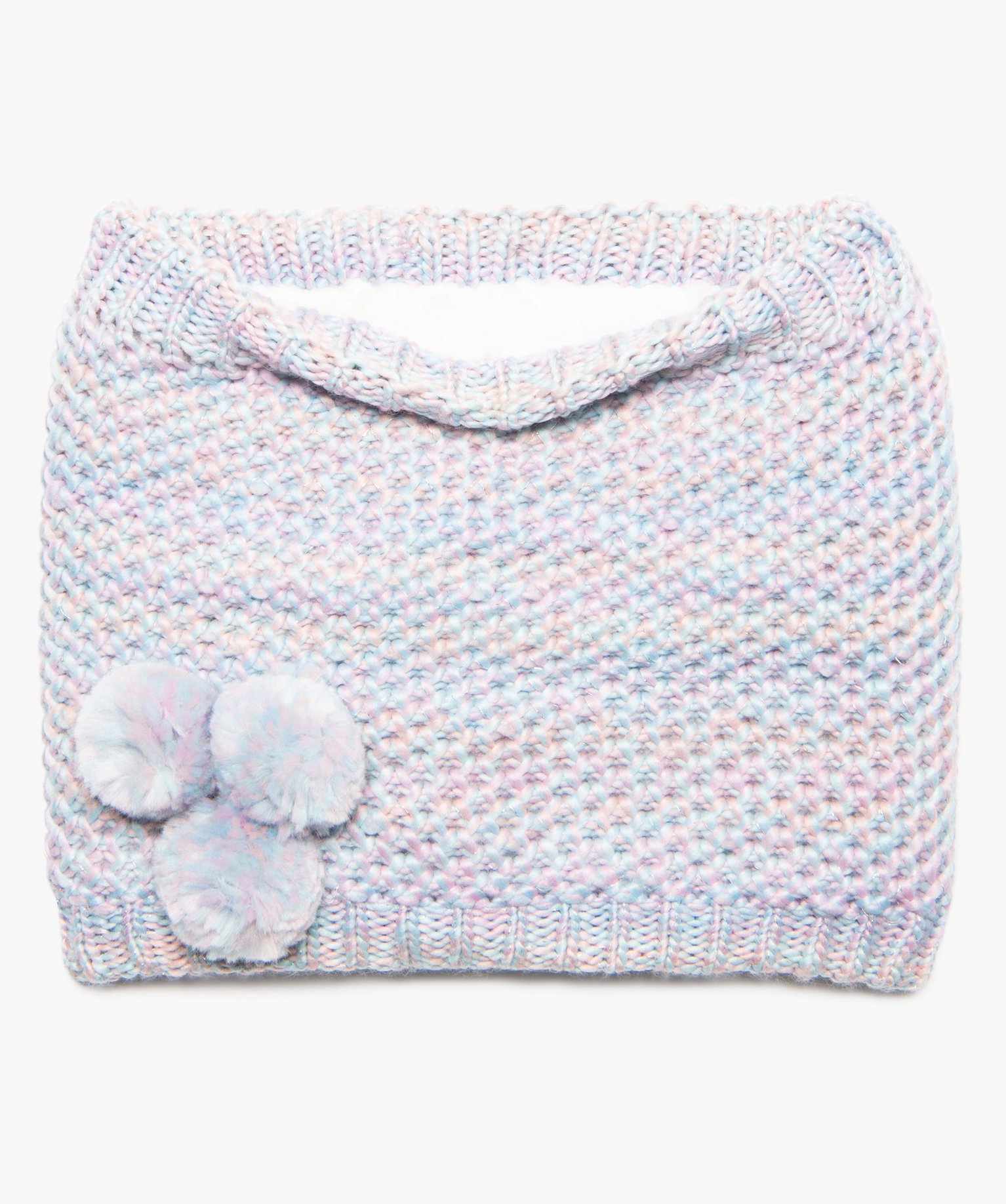 Snood fille multicolore à paillettes et doublure chaude multicolore | GEMO