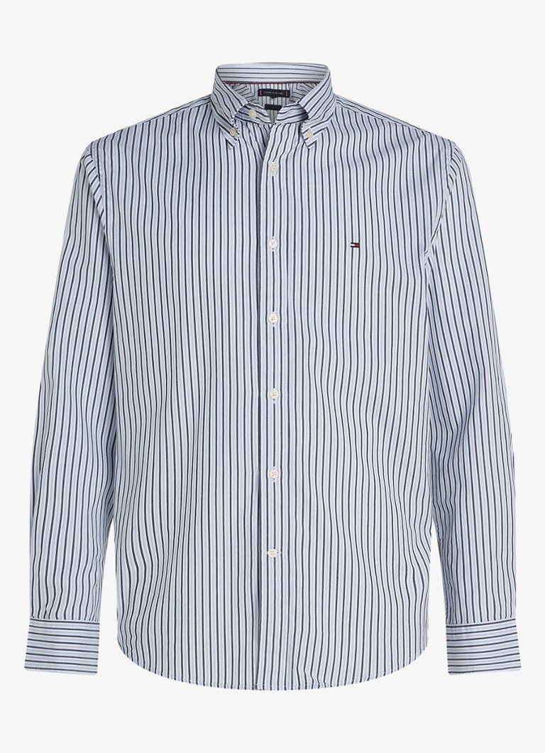 Πουκάμισο Tommy Hilfiger TH Flex κανονικής εφαρμογής με ριγέ τύπωμα