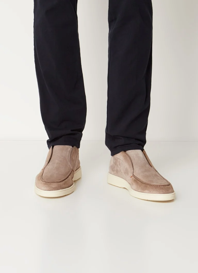 Pantofi Santoni Detroit Suede Slip-On