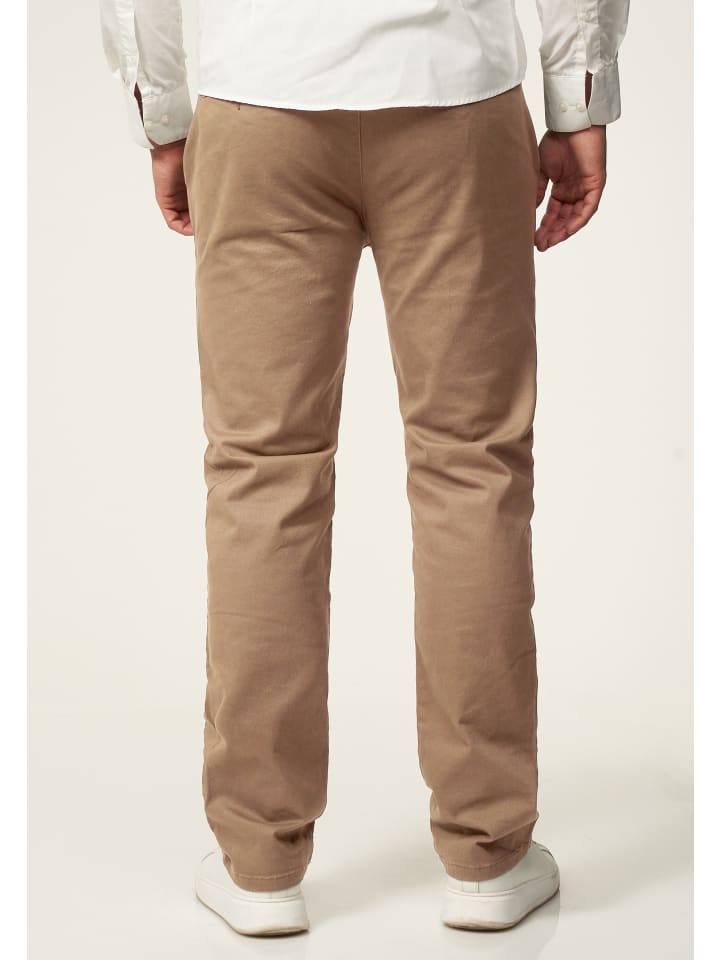 DAILY COTTON Chinohose - DCDAVIE Chino Hose Jeans Stoffhose Straight-Fit in Beige günstig kaufen
