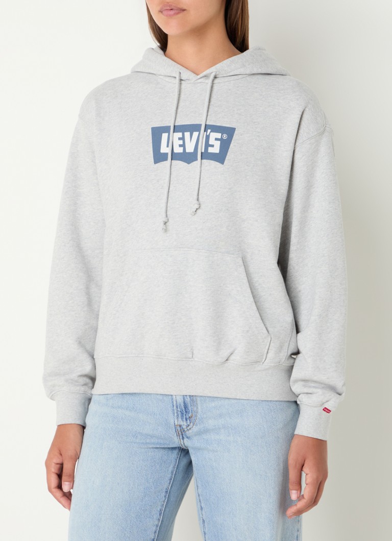 Felpa con cappuccio Levi's con logo stampato