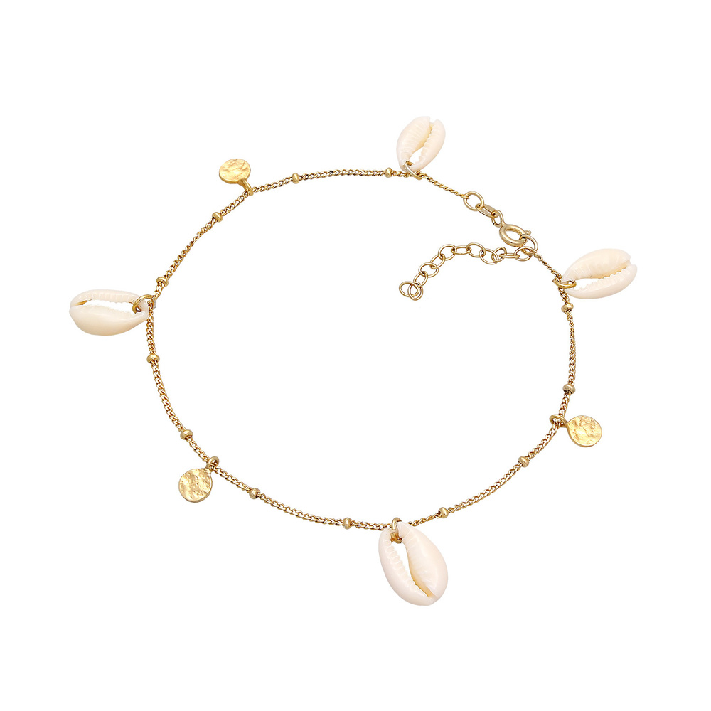 Elli Elli Bracelet de Cheville Femmes bracelet de cheville plaquette pendentif maritim Bijoux