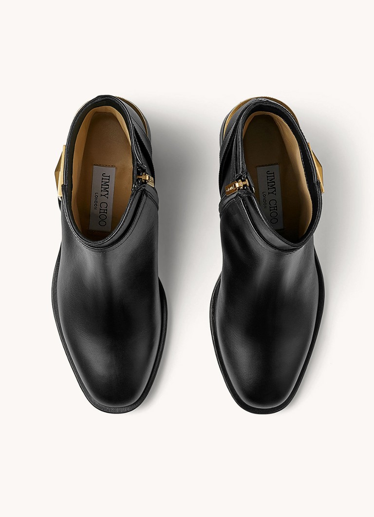 Jimmy Choo  Diantha enkellaarsje van kalfsleer