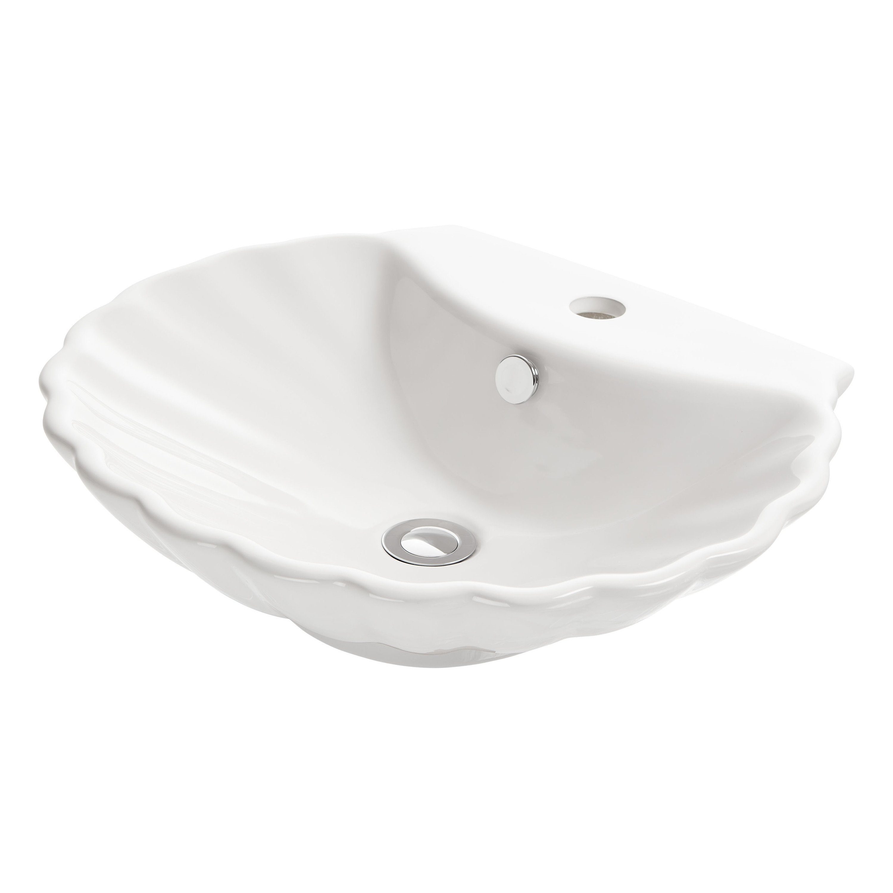 NEG Aufsatzwaschbecken NEG Aufsatz-Waschbecken Uno38A (Muschel-Form/oval) (38A)