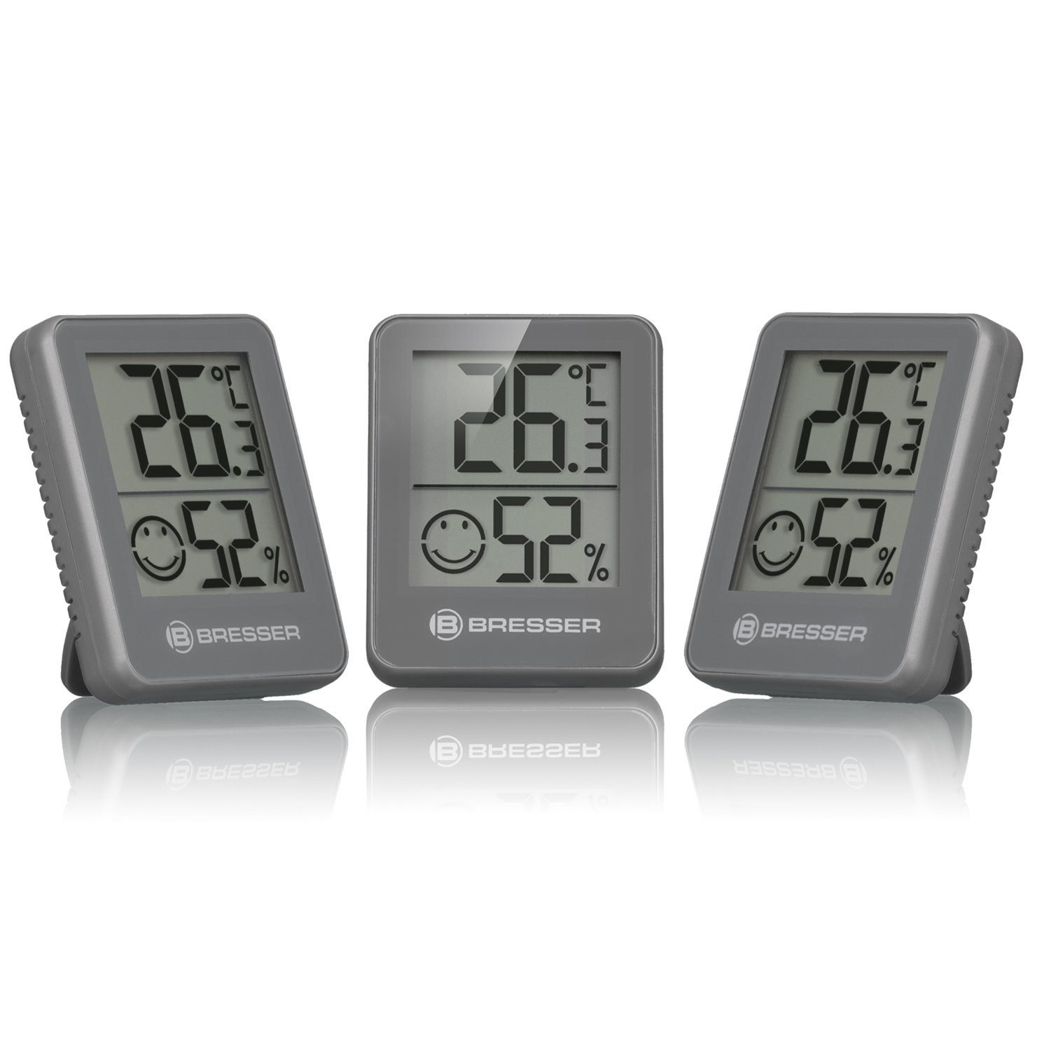 BRESSER Hygrometer Temeo Hygro Indikator 6er-Set Thermo-/Hygrometer