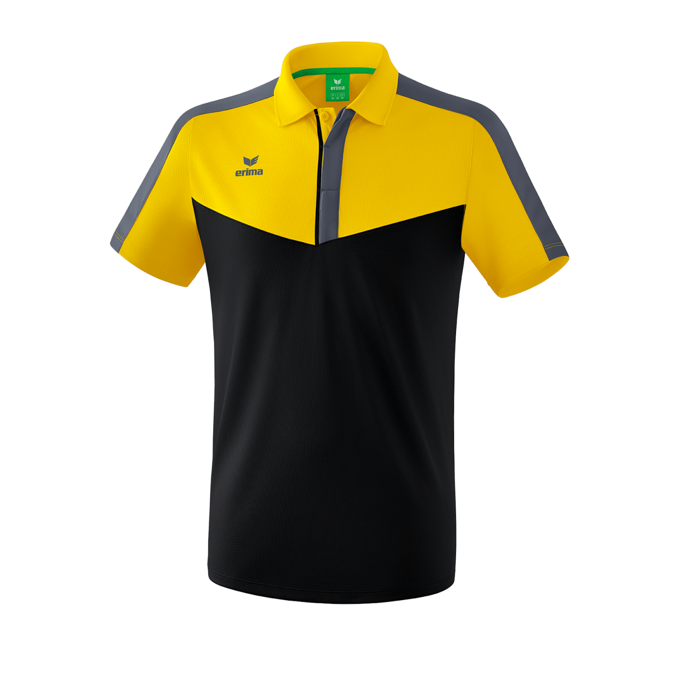 Erima Squad Poloshirt Gelb Schwarz