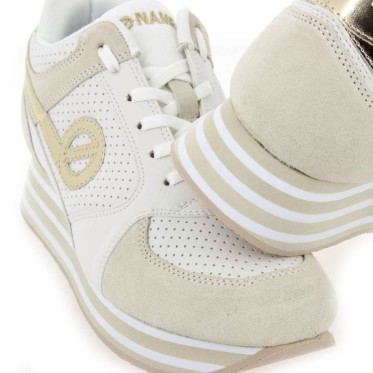 No Name  PARKO JOGGER E23 - Blanc Doré