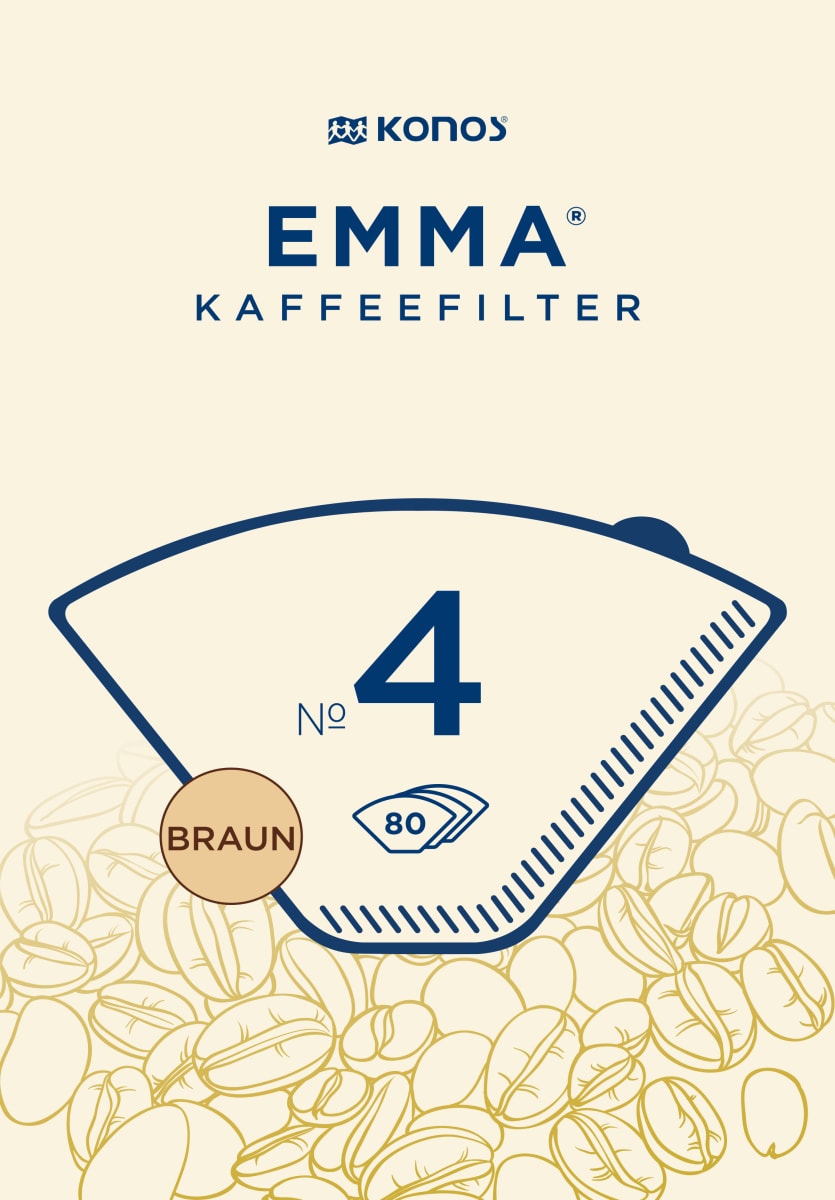 Kaffeefilter Premium Größe 4 braun, 80 St