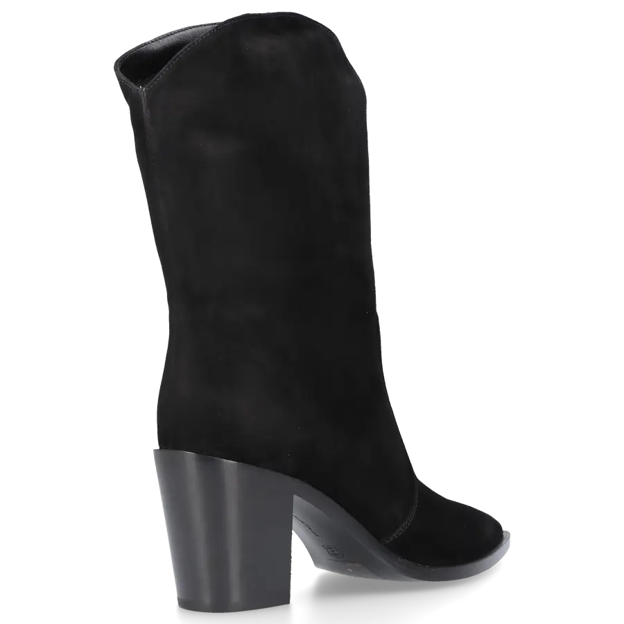 Gianvito Rossi - Stiefeletten DENVER Veloursleder - schwarz