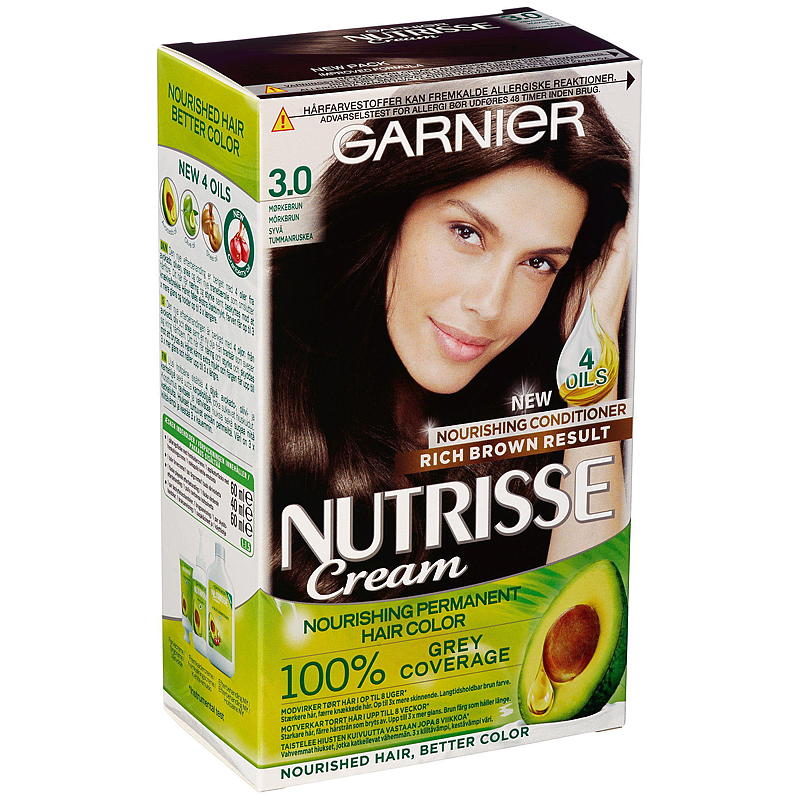 Garnier Nutrisse Cream 3 Mørk brun