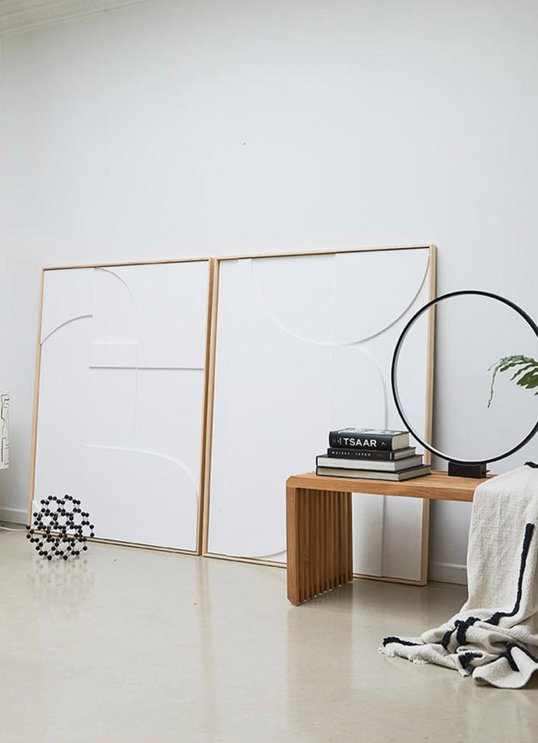 Banc de salle à manger à lattes HKliving 160 x 35 cm