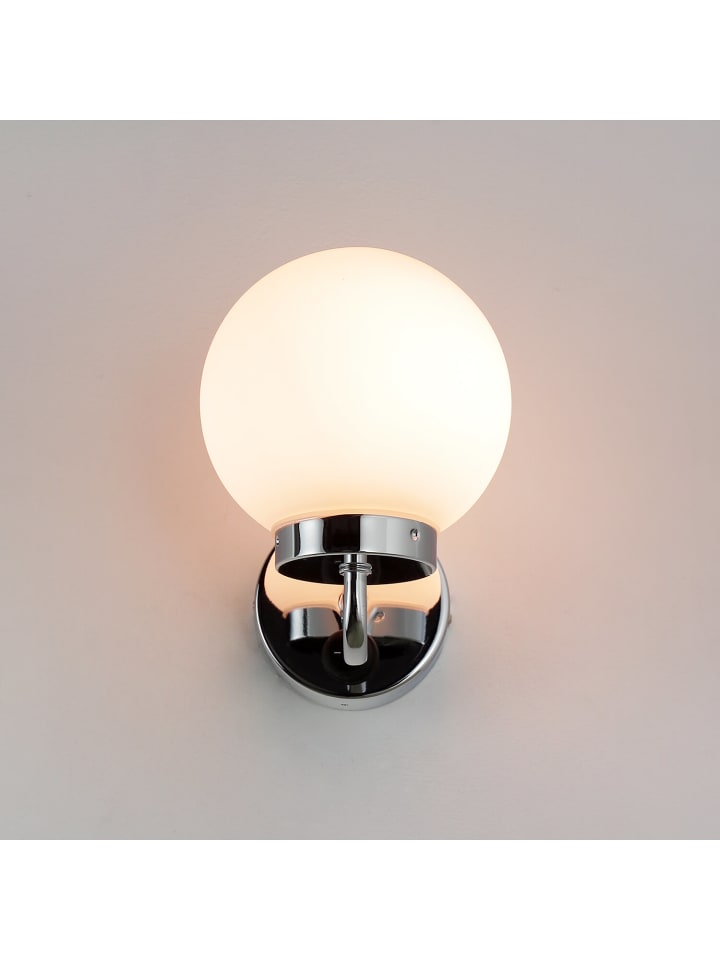 Licht-Erlebnisse Wandlampe in Chrom Weiß günstig kaufen onesize