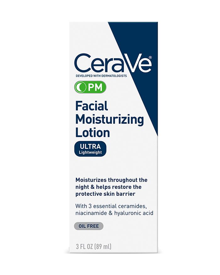 Lotion hydratante visage PM Crème de nuit légère à la niacinamide