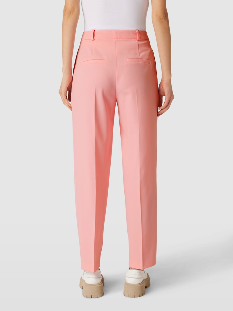 Hose mit fixierten Bundfalten Modell 'Hanifa' in rosa