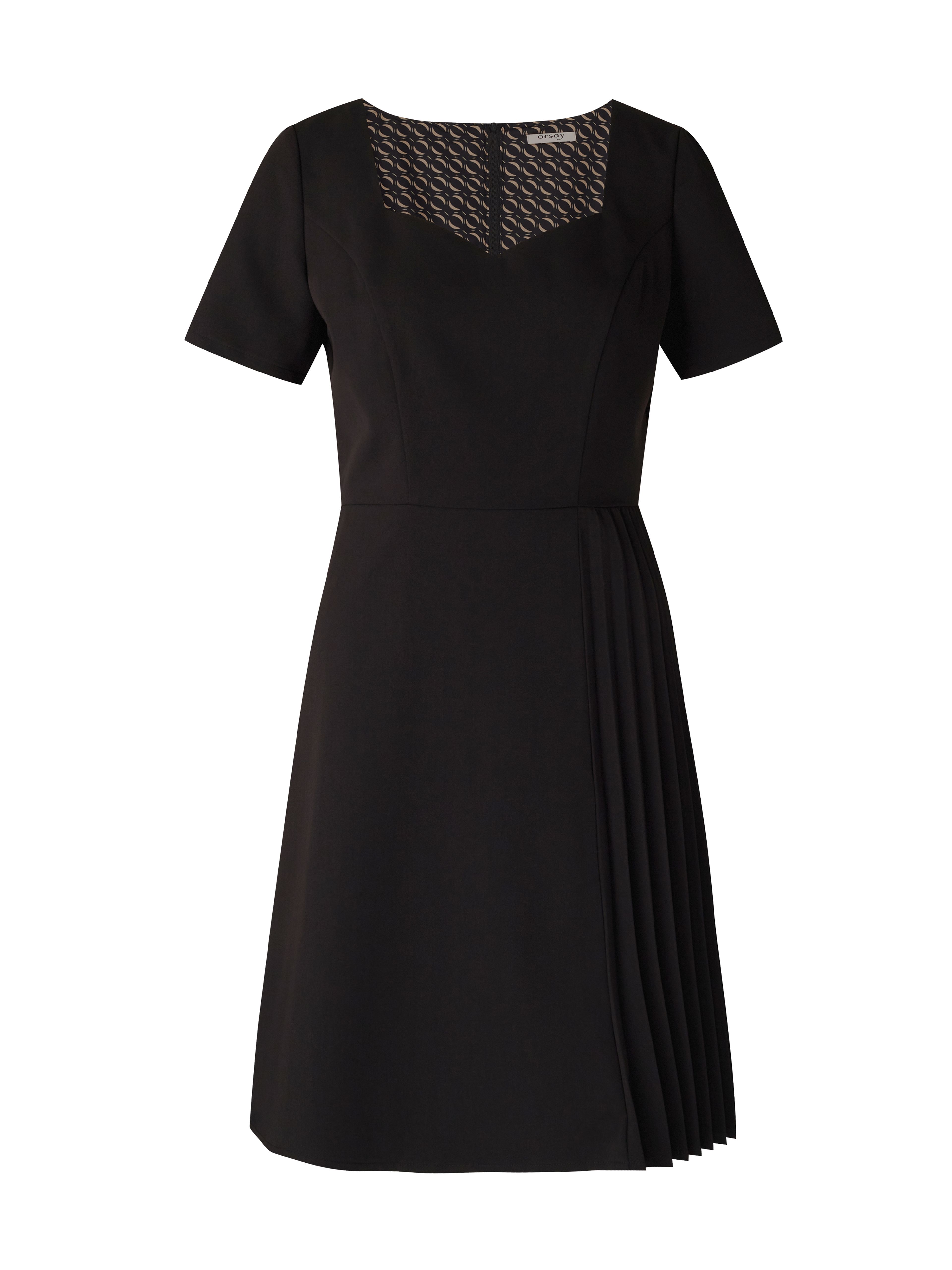 Schwarzes knielanges Damenkleid ORSAY