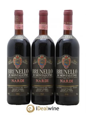 Brunello di Montalcino DOCG Nardi 1985 - Lot de 3 Bouteilles