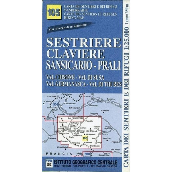 IGC Italien 1 : 25 000 Wanderkarte 107 Monte Bianco - Wanderkarte