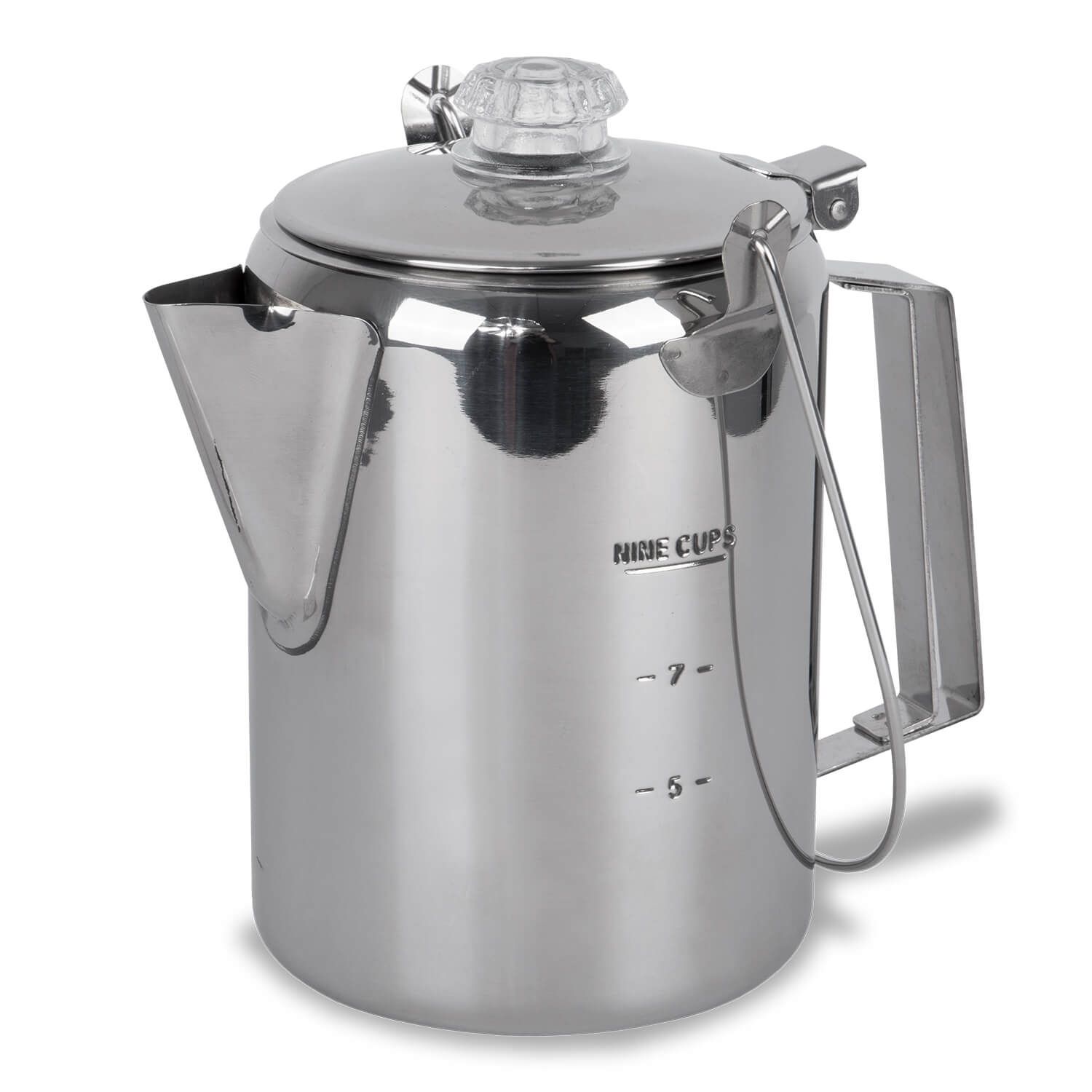 Edelstahl Kaffeekanne mit Perkolator