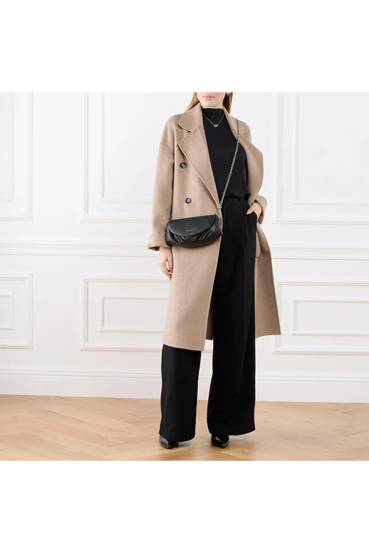 GIANNI CHIARINI  Damen Umhängetasche Schwarz Bs-10235/24pe-fou-1