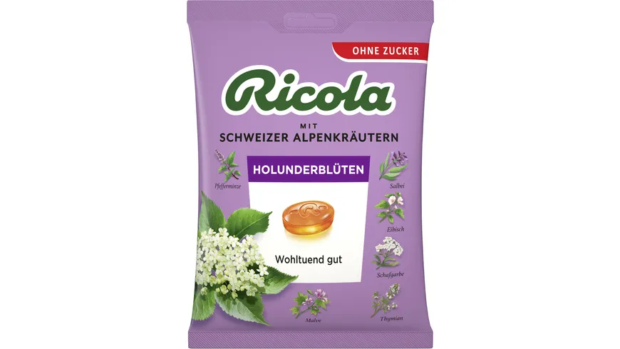 Ricola Bonbons Holunderblüten 75 g