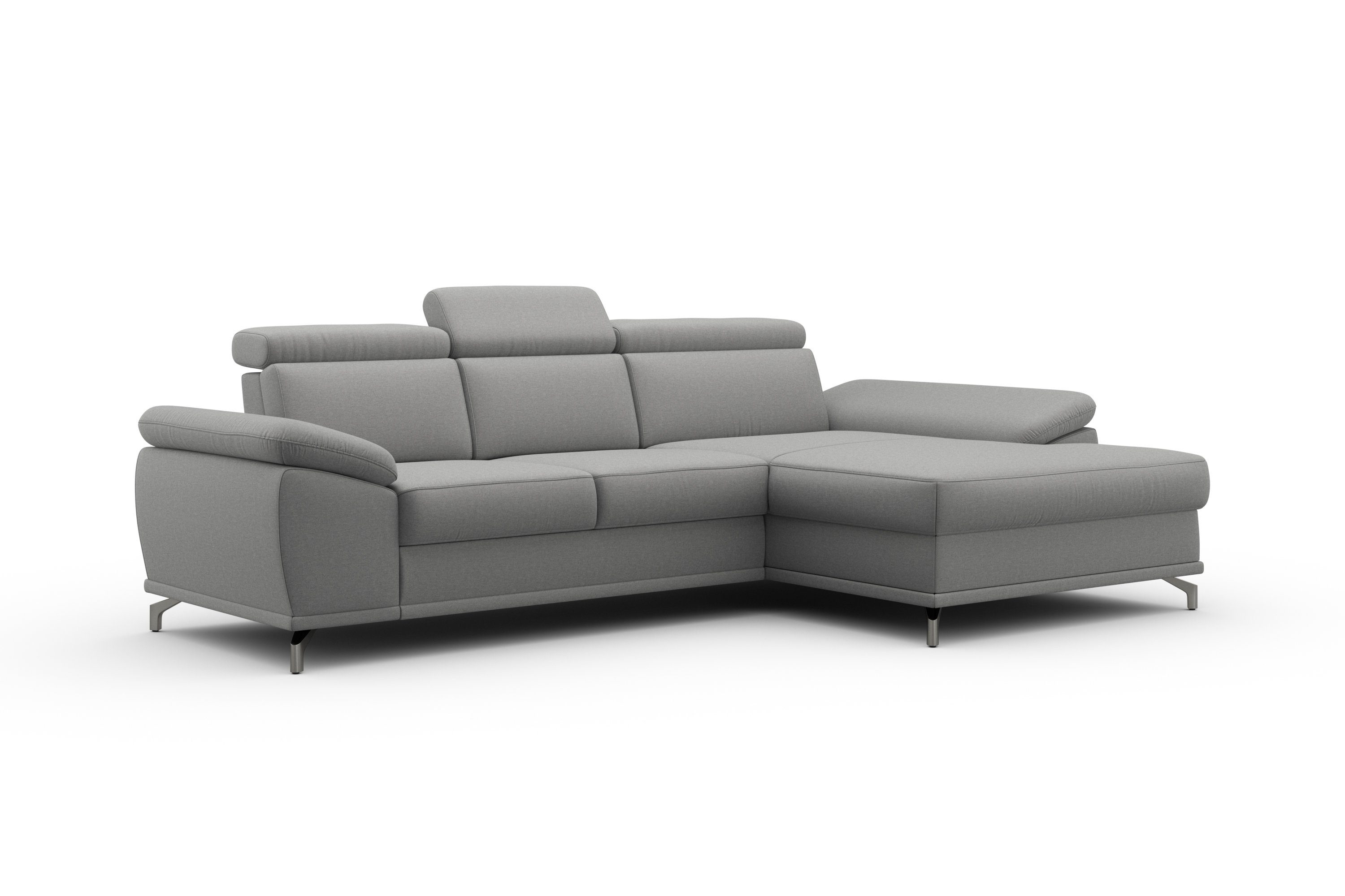 sit&more Ecksofa Cabrio, mit Sitztiefen- und Armteilverstellung sowie Federkern, 2 Nierenkissen