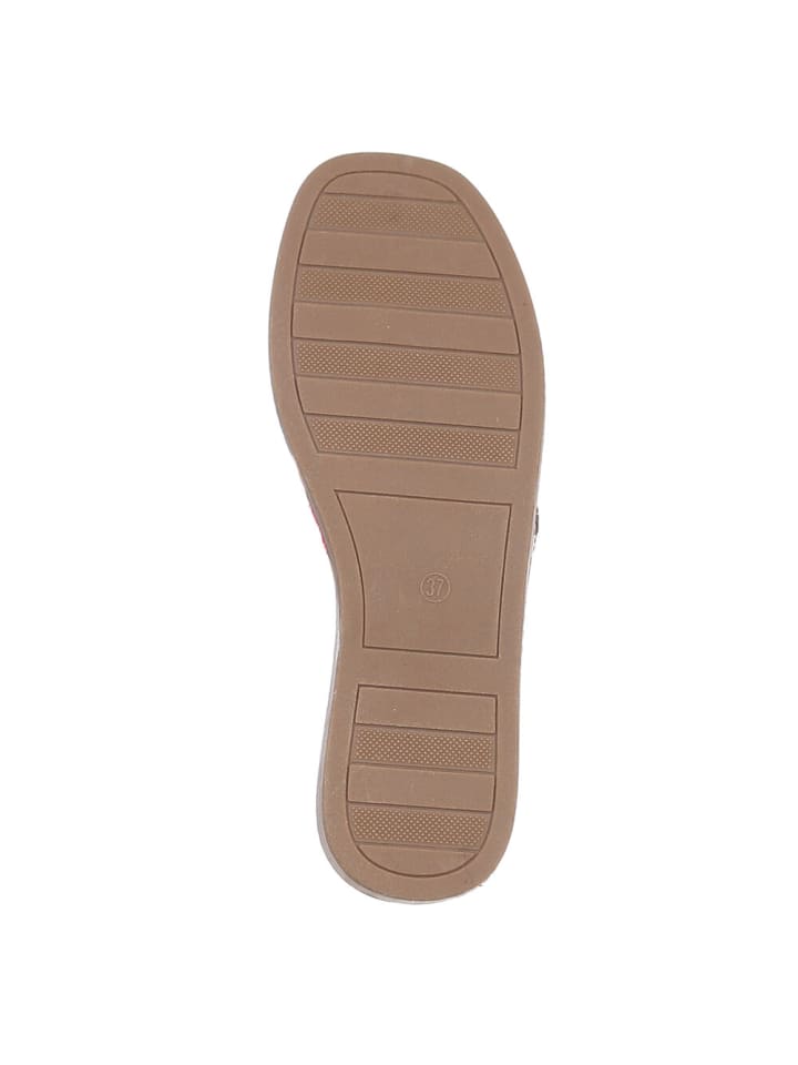 Ital-Design Sandale & Sandalette in Weiß und Rosa günstig kaufen