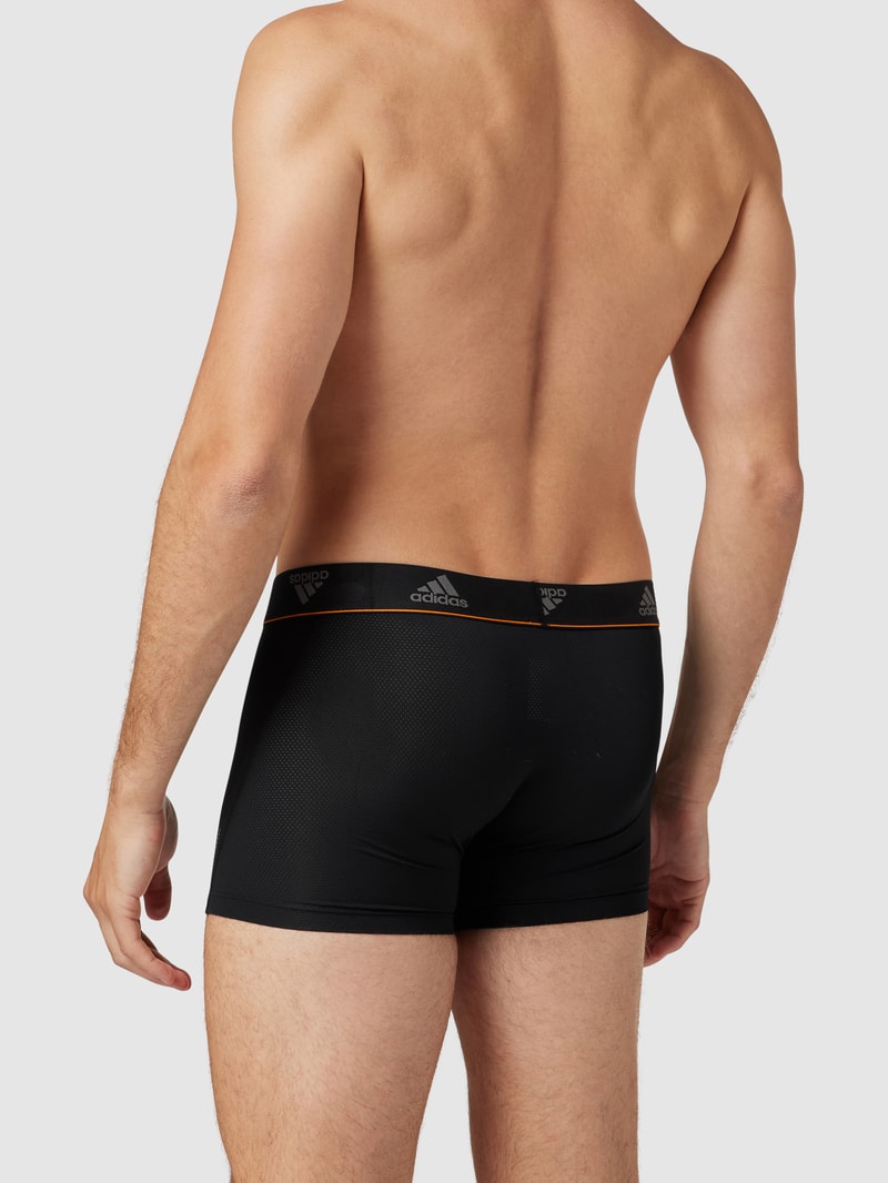 Trunks mit elastischem Logo-Bund im 2er-Pack in schwarz