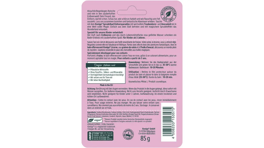 Kneipp naturkind Einhornparadies Sprudelbad 1 St. 85 g