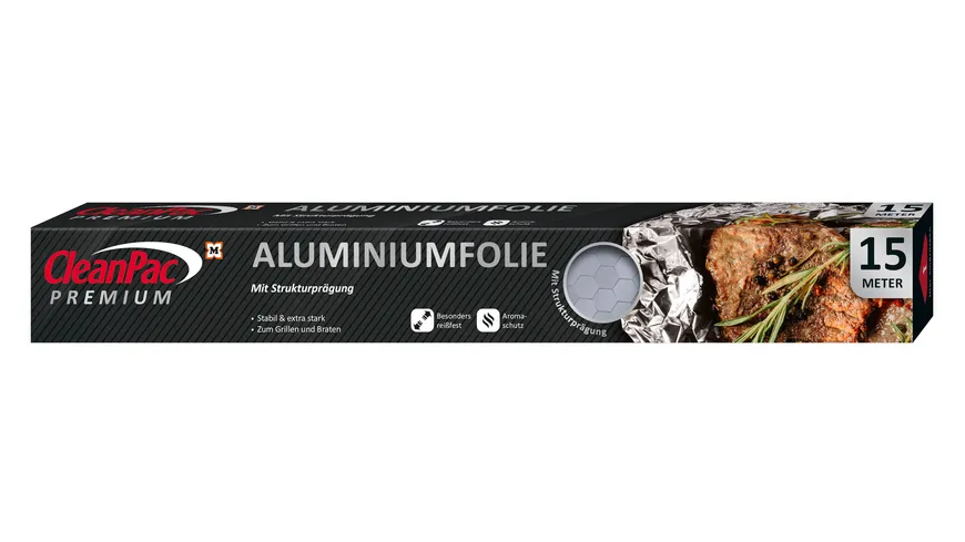 CleanPac Premium Aluminiumfolie 15 m