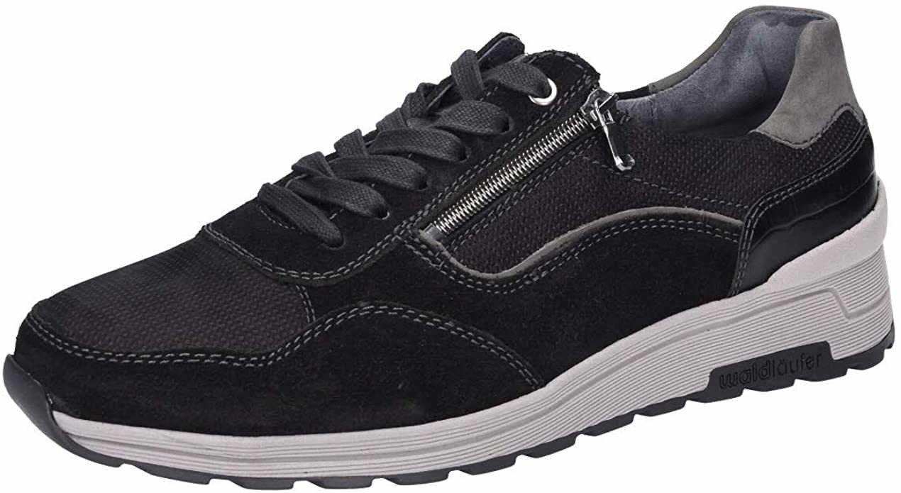 WALDLÄUFER Sneaker schwarz VELOUR BUTHAN COCCO DENV.