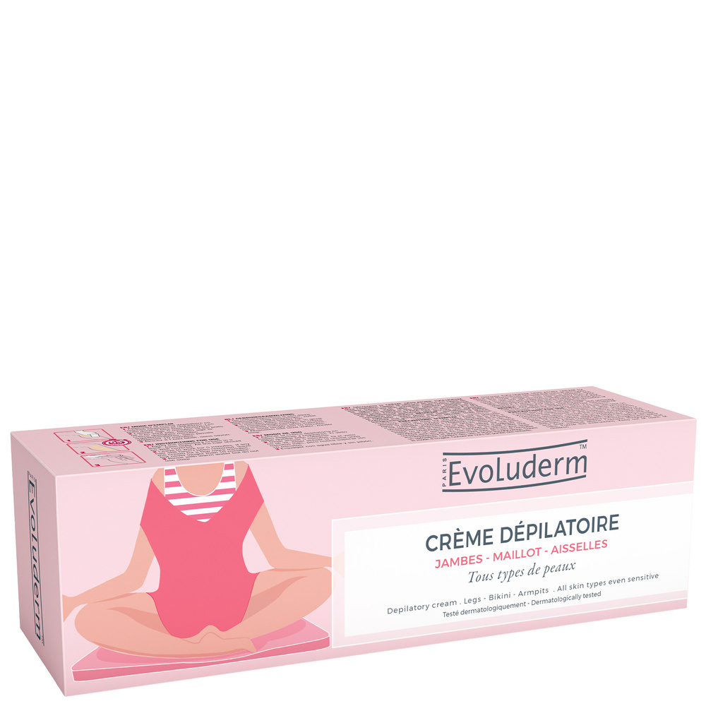 evoluderm Dépilatoire Crème Dépilatoire Jambes, Maillot, Aisselles - 150 ml