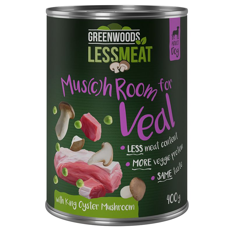 Greenwoods Less Meat Mushrooms Kräuterseitling 6 x 400 g