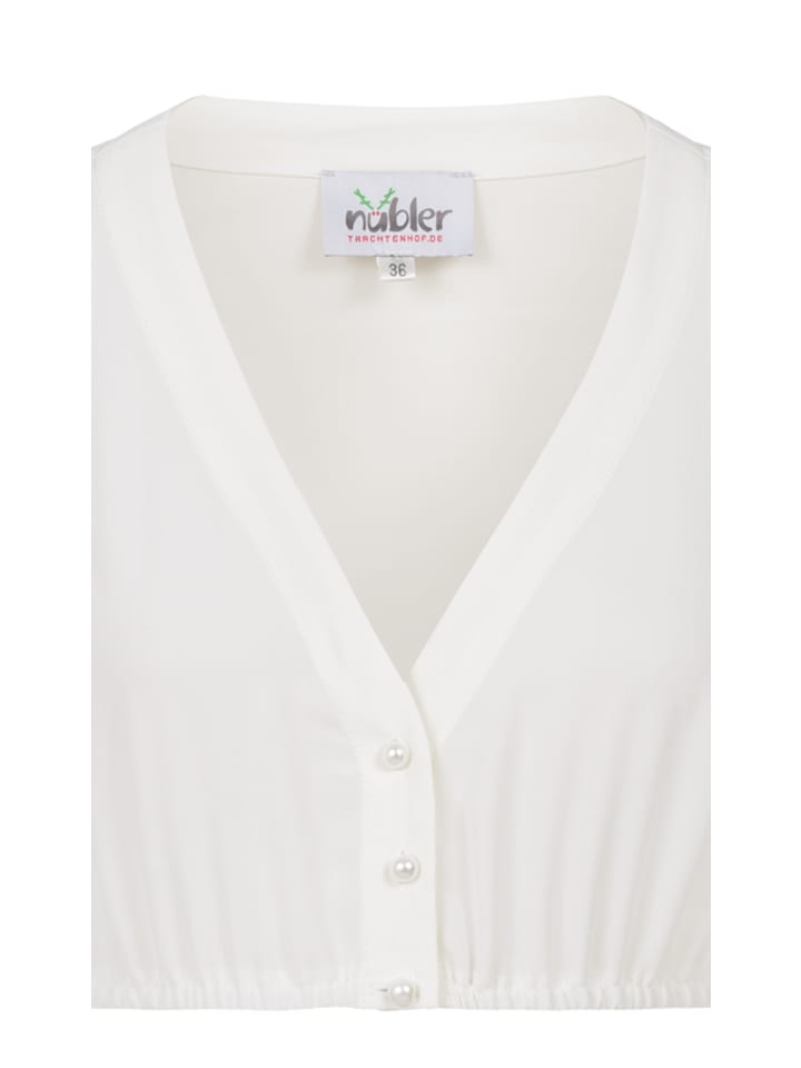 Nübler Dirndlbluse Charlotte Langarm in Creme günstig kaufen