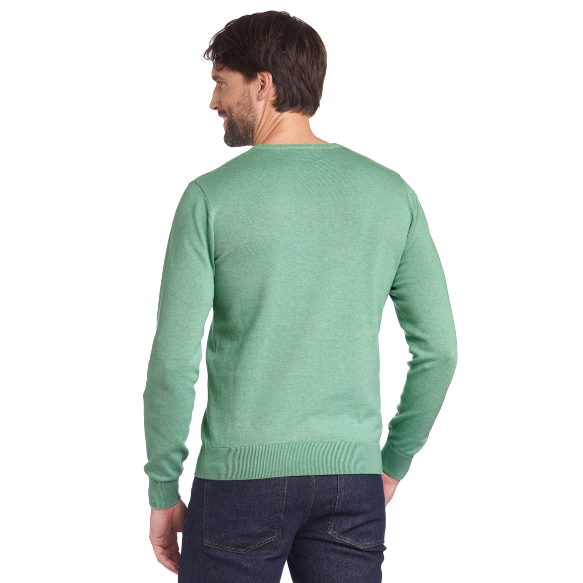 Herren Feinstrickpullover mit V-Ausschnitt