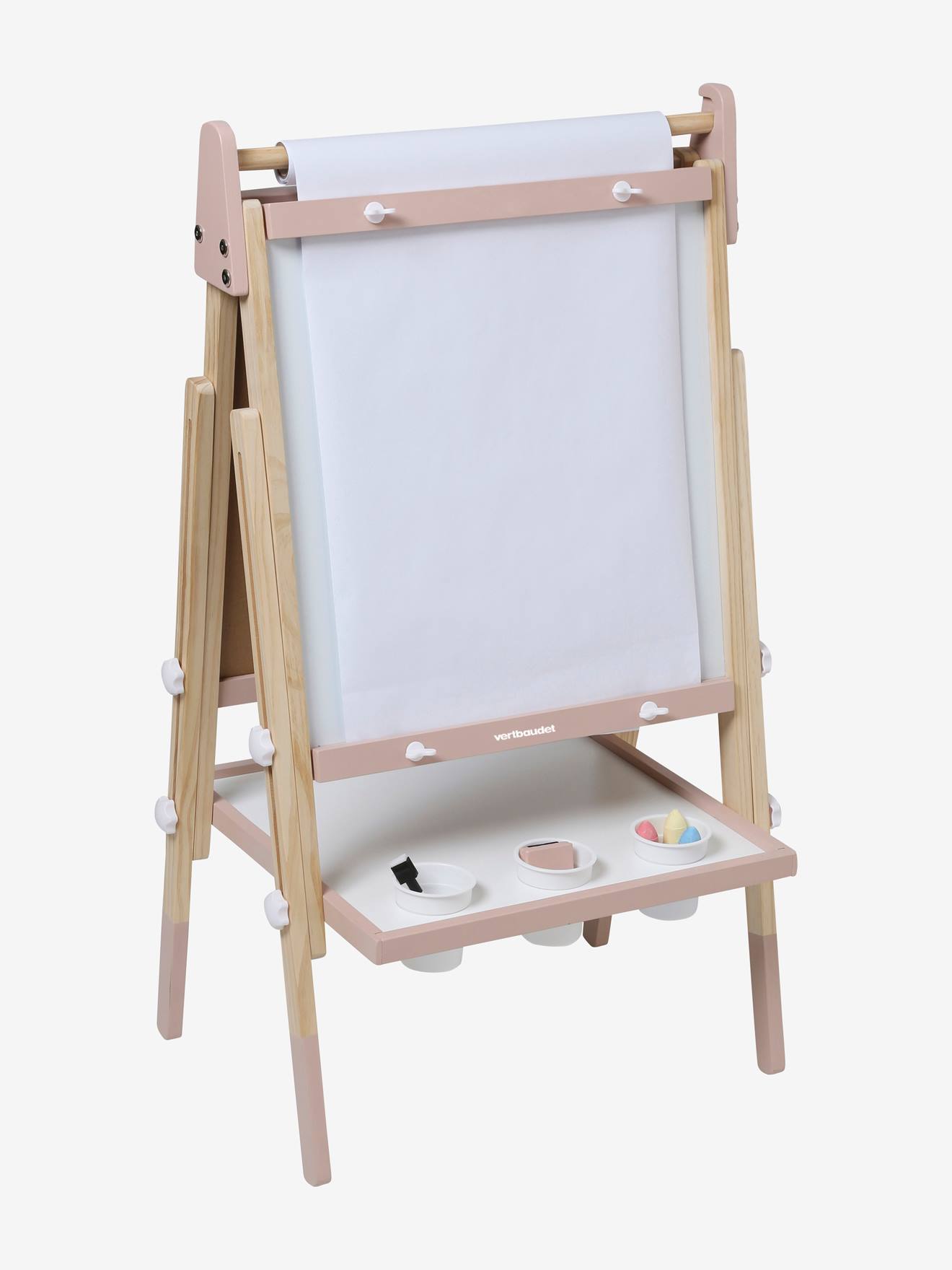 Vertbaudet 3-in-1 Tafel mit Mal-Zubehör FSC MIX - rosa