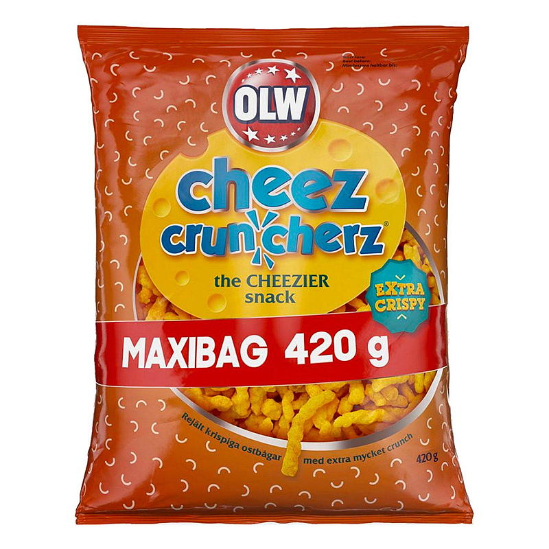 OLW Cheez cruncherz 420 g maxibag OLW