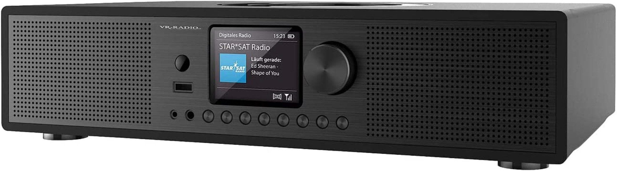 VR-Radio IRS-570.cd Micro-Stereoanlage DAB+ & Internetradio Microanlage (Digitalradio (DAB), Internetradio, FM, 60,00 W, Schlaf-Timer, Wecker, integrierter CD-Player)