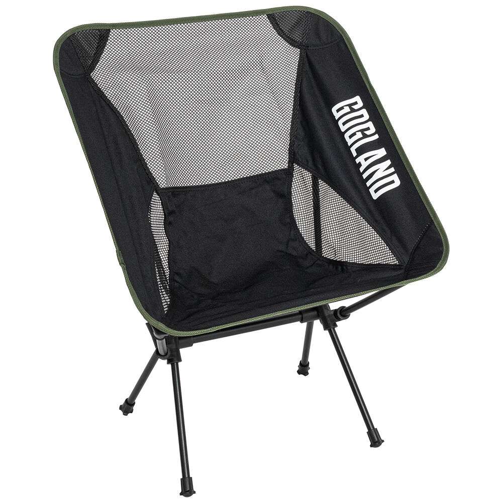 GOGLAND faltbarer Campingstuhl 2er-Pack schwarz/army grün