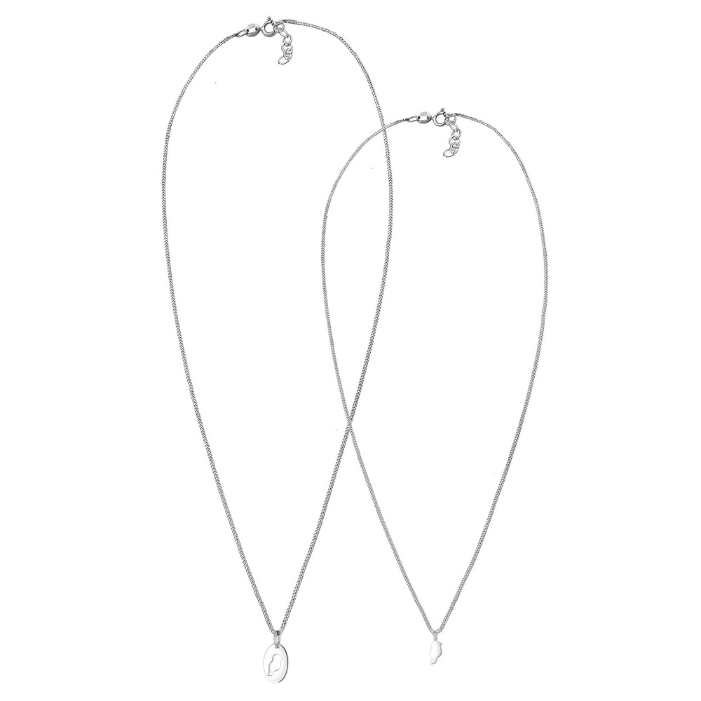 Elli Elli Collier Femme Oiseau Affiliation en Argent Sterling (925/1000) Bijoux
