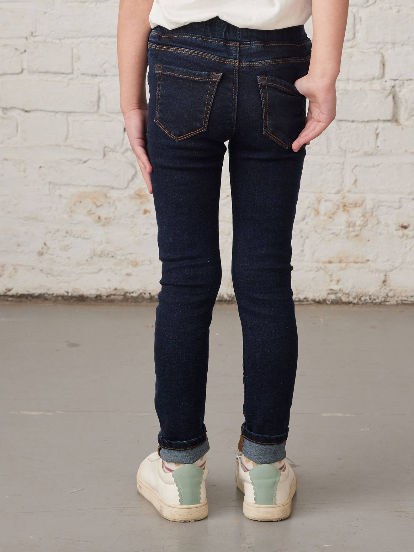 Jean tregging Basics fille stone