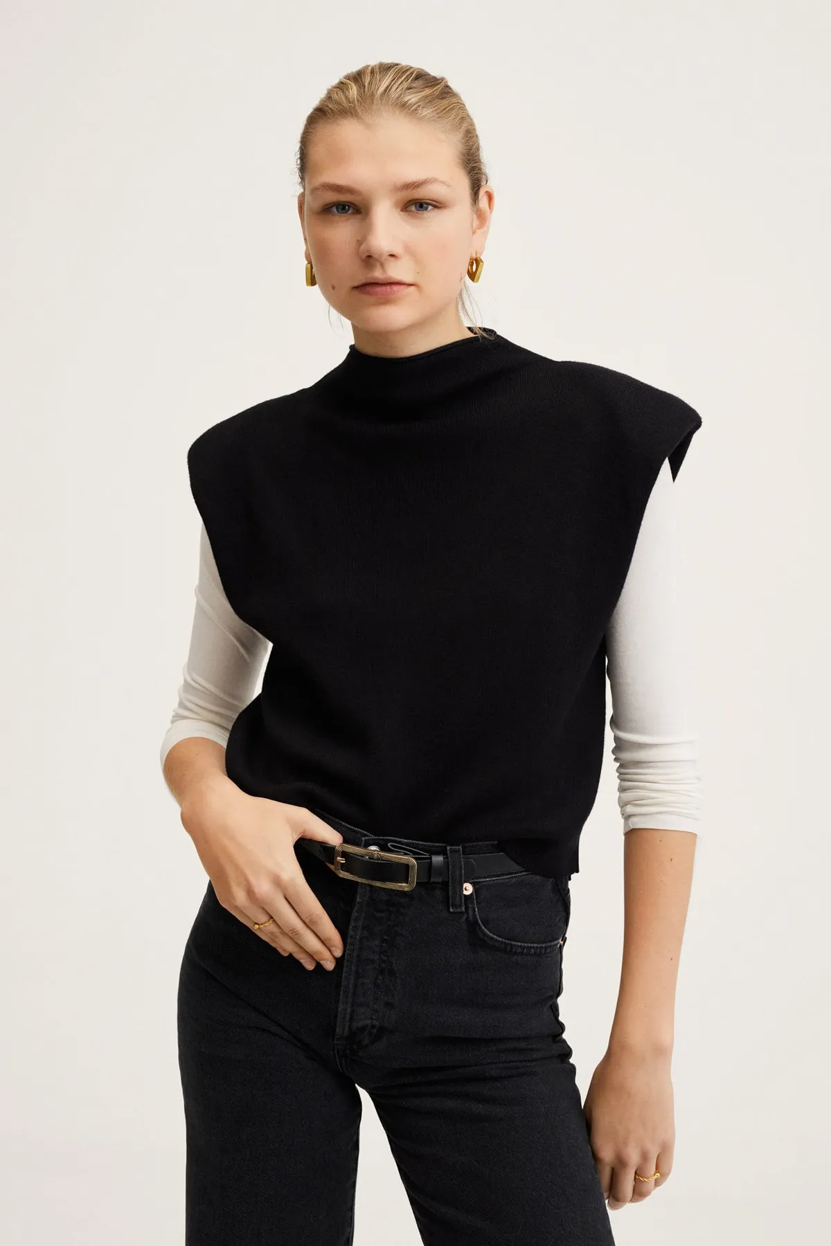 MANGO  27011118 Damen / Mädchen Schwarzer Denim