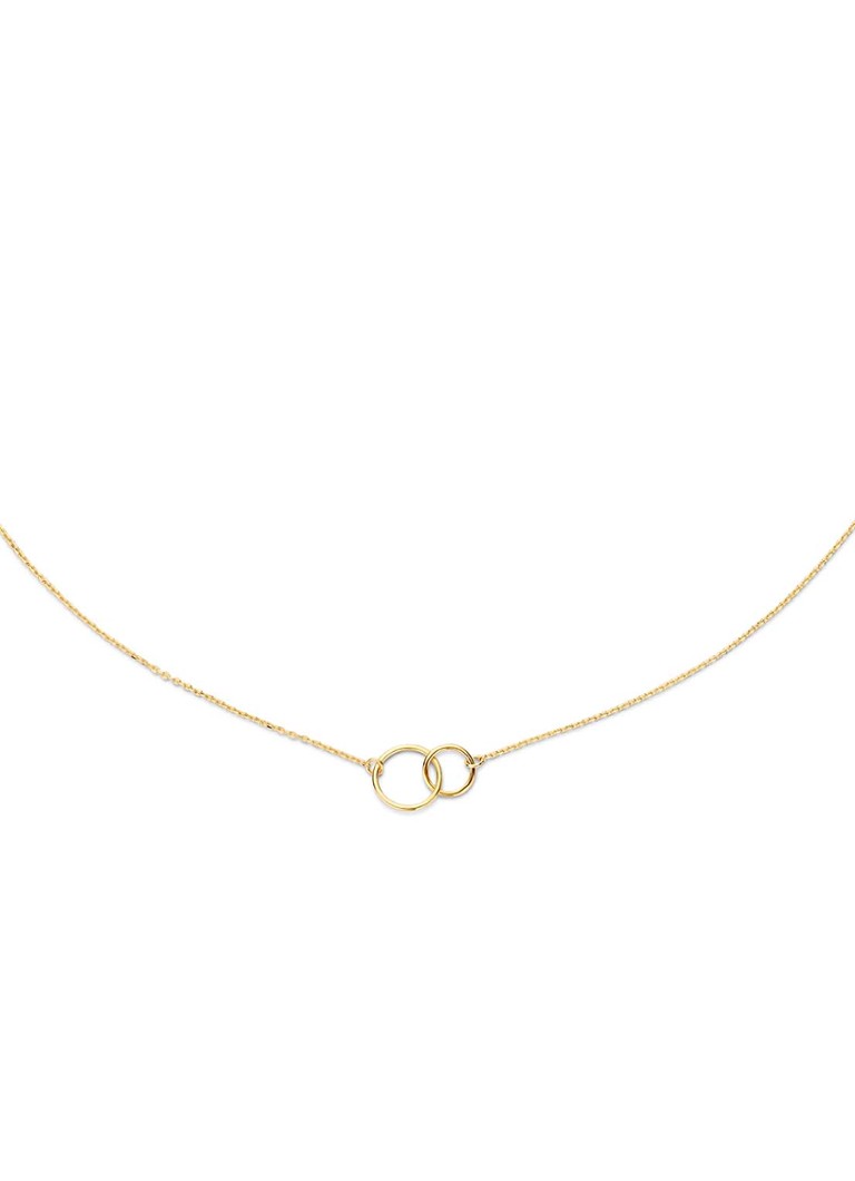 Jackie 14K Gold Circles kaklarota, kas izgatavota no 14 karātu dzeltenā zelta