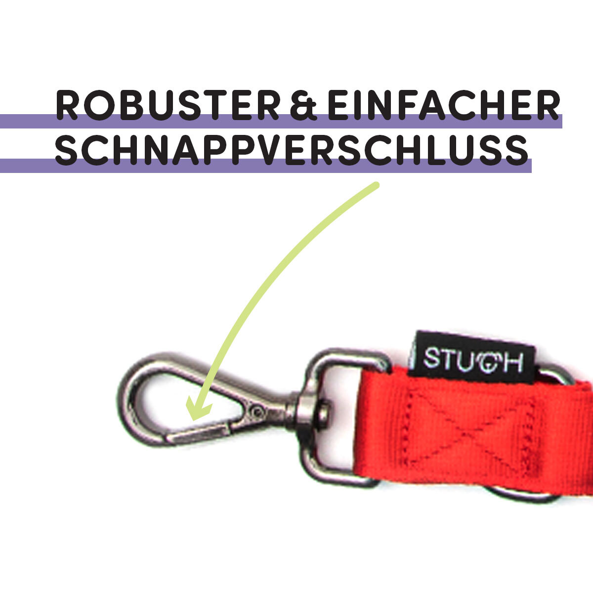 STUCH Hundeleinen STUCH Hundeleine Führleine rot