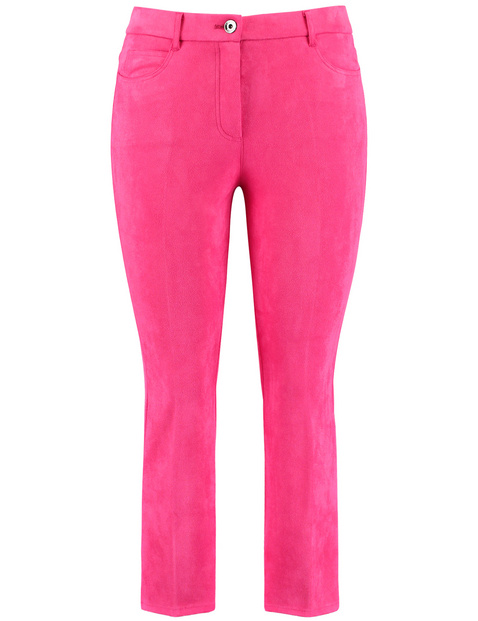 7/8 Hose Flared aus stretchigem Velours