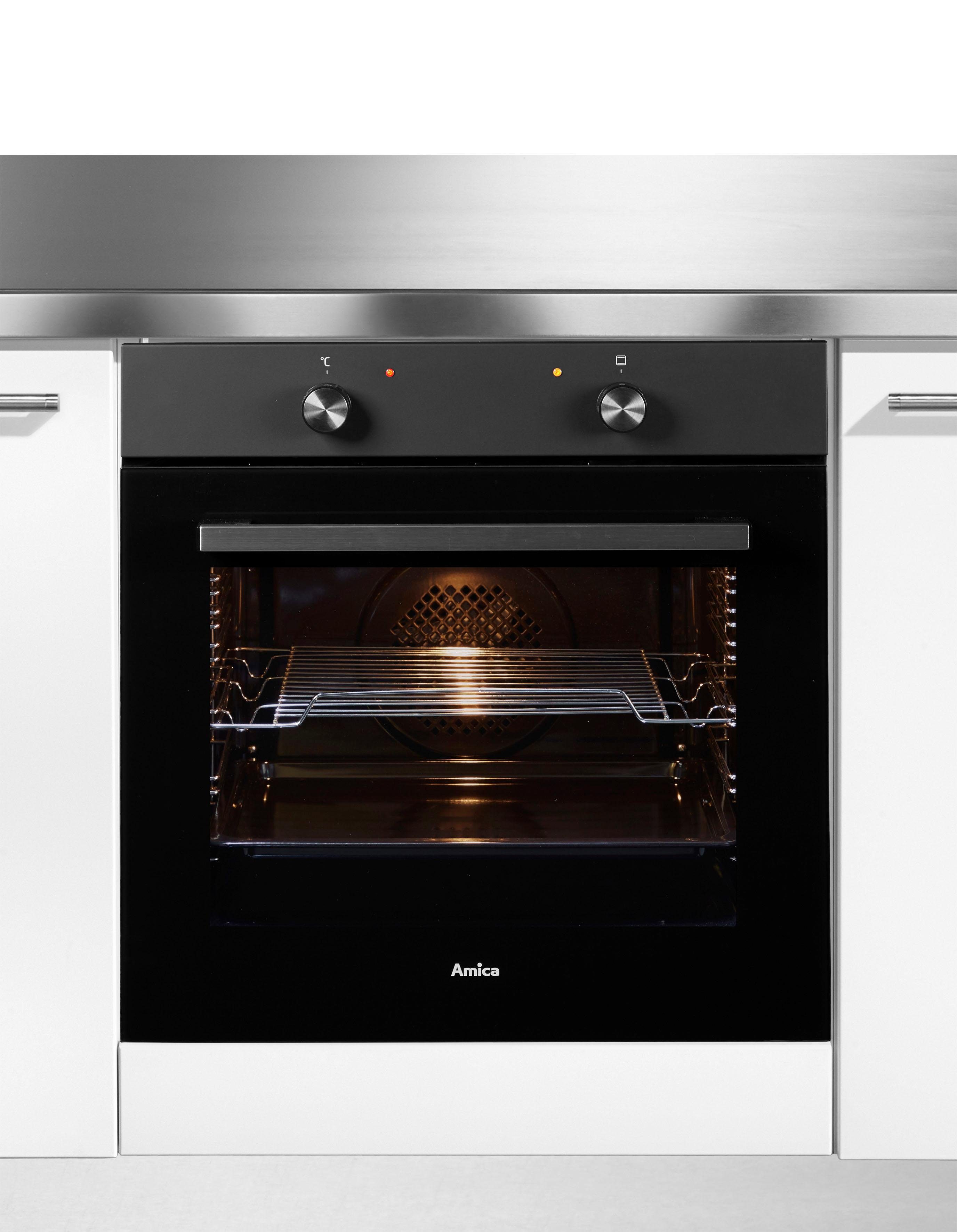Amica Einbaubackofen EBX 947 600 SM, mit Teleskopauszug nachrüstbar, Simple Steam, Simple Steam