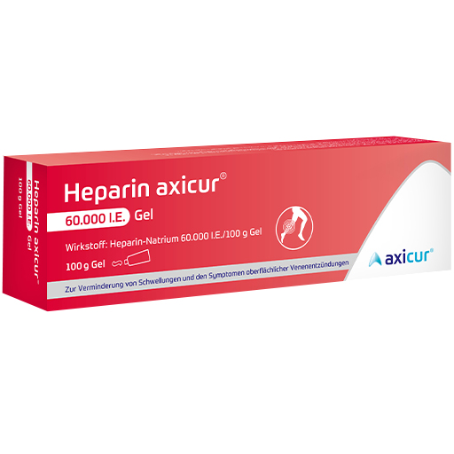 HEPARIN AXICUR 60.000 I.E. Gel  100 g  Gel