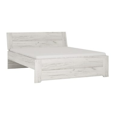 Lomadox Schlafzimmer-Set AMANTEA-129, (Spar-Set, 6-St), mit Bett 140x200cm, Craft Eiche weiß