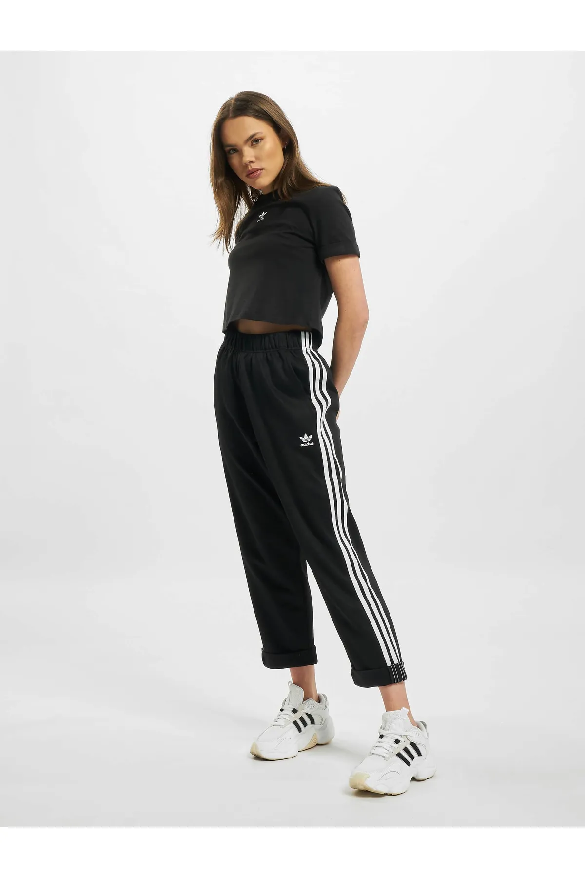 adidas  Damen Adidas Originals Entspannte Boyfriend-Hose